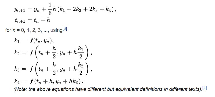 Runge–Kutta formula